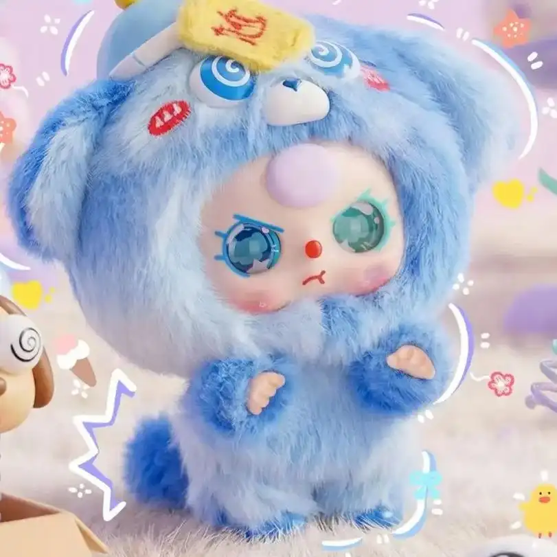 225 Baby Three 괴카와 미니 봉제인형 키홀더 블라인드박스｜조금 신기하고 귀여움[개봉 후 환불 불가] [박스 없이 발송]