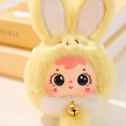 Samuel Mini 행운의 토끼 인형 소프트&귀여운 장식품, 행운을 지켜주는 작은 토끼