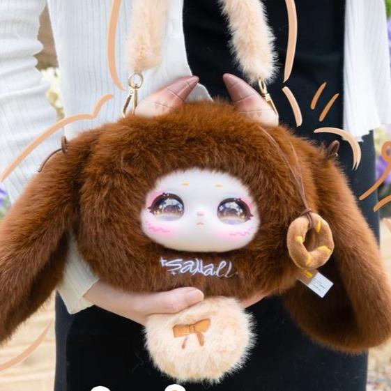 샤마리 테디베어 인형 핸드백 - 사랑스러운 테디베어 디자인 토트백