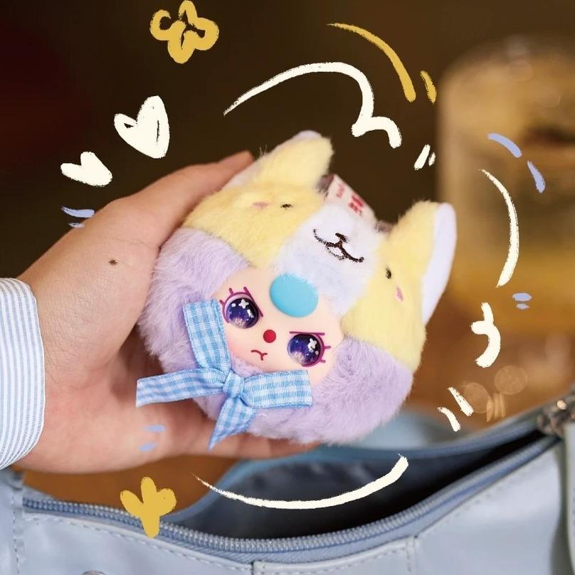 C122 BabyThree ぬいぐるみメイクミラー | かわいいメイクミラーチャーム 柔らかいぬいぐるみ[開封後のキャンセルはありません][箱なし発送]