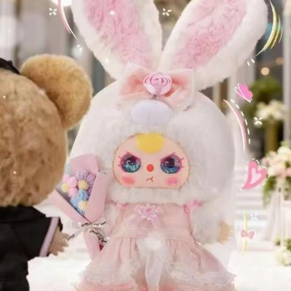 C080 Babythree ロマンティックウェディング 400% ブラインドボックス ぬいぐるみオールインワンドール 可愛いカップルフィギュア