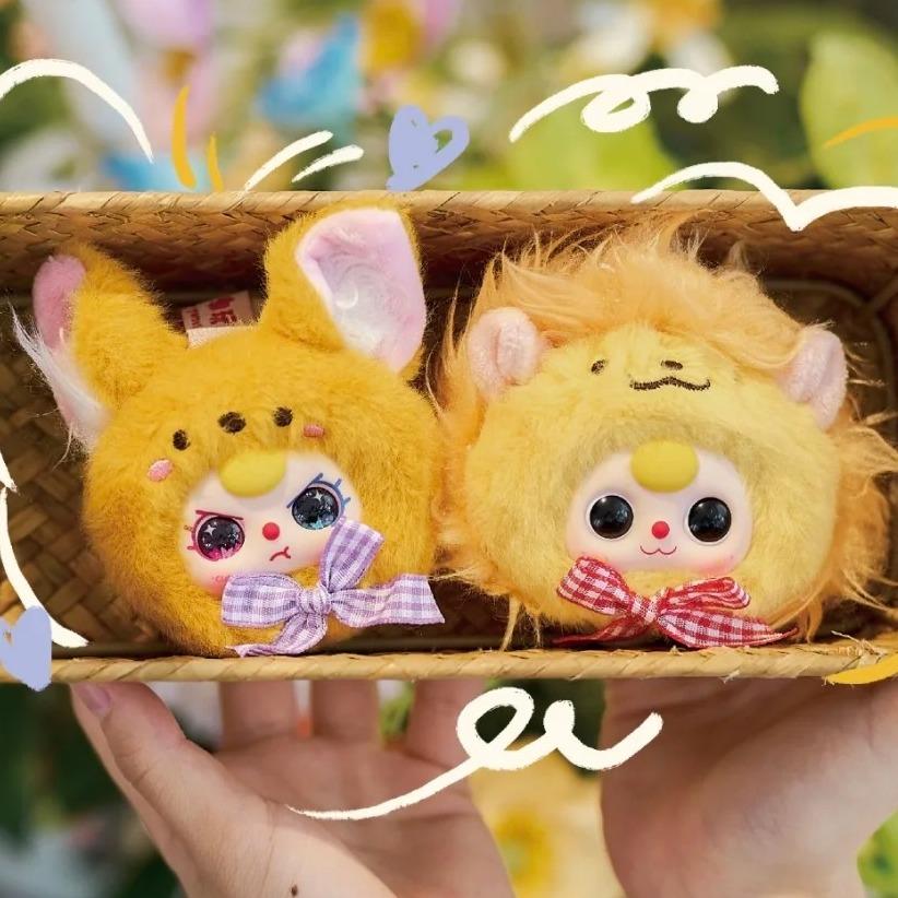 C122 BabyThree ぬいぐるみメイクミラー | かわいいメイクミラーチャーム 柔らかいぬいぐるみ[開封後のキャンセルはありません][箱なし発送]