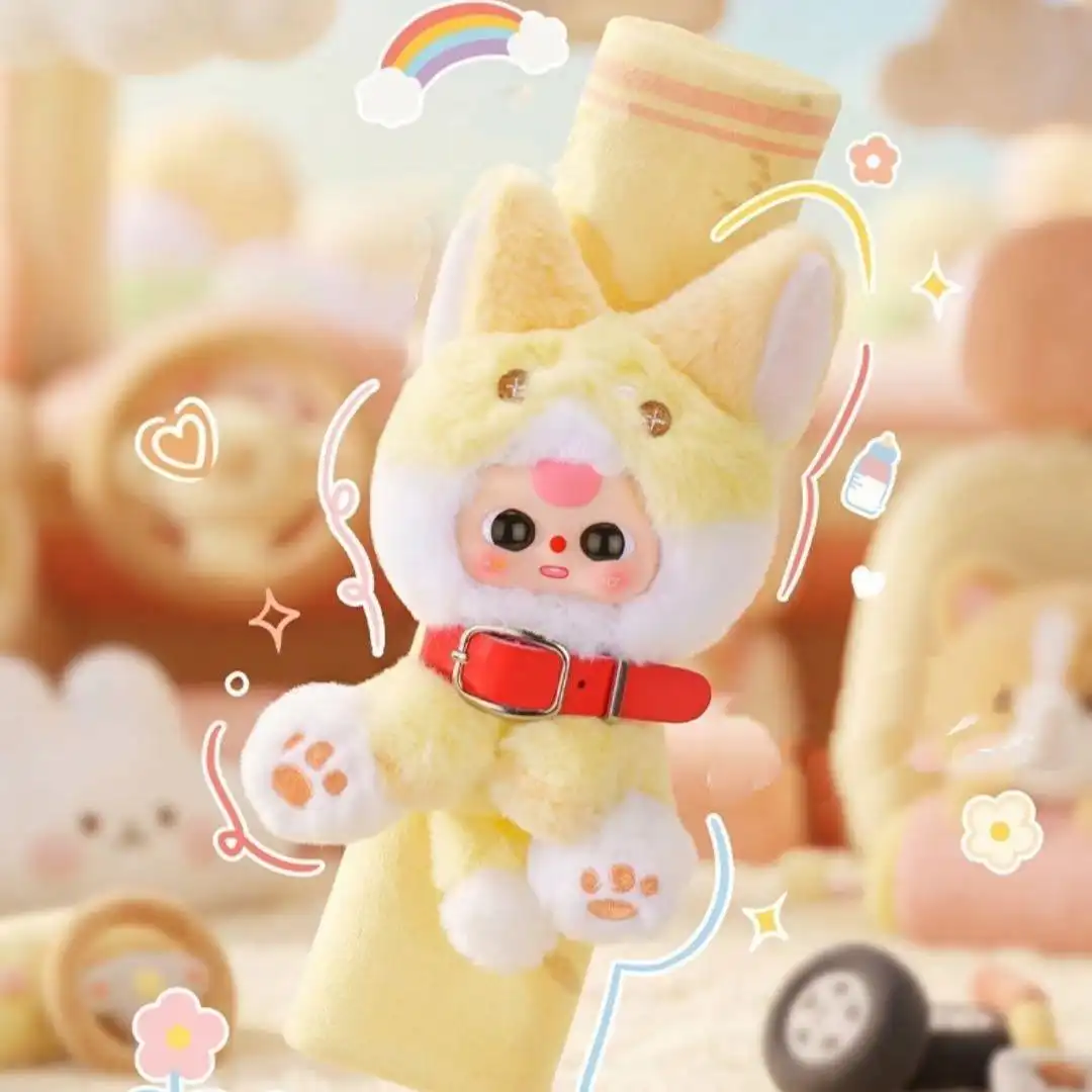A224 babythree 꿈 카와 동물 안전 벨트 마스코트 걸리 자동차 액세서리