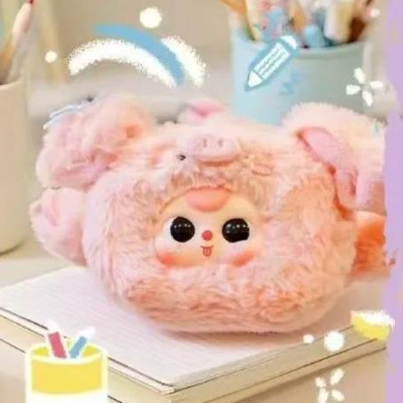 C105 BABY THREE ぬいぐるみペンケース – かわいいぬいぐるみ文房具ポーチ[開封後のキャンセルはありません][箱なし発送]
