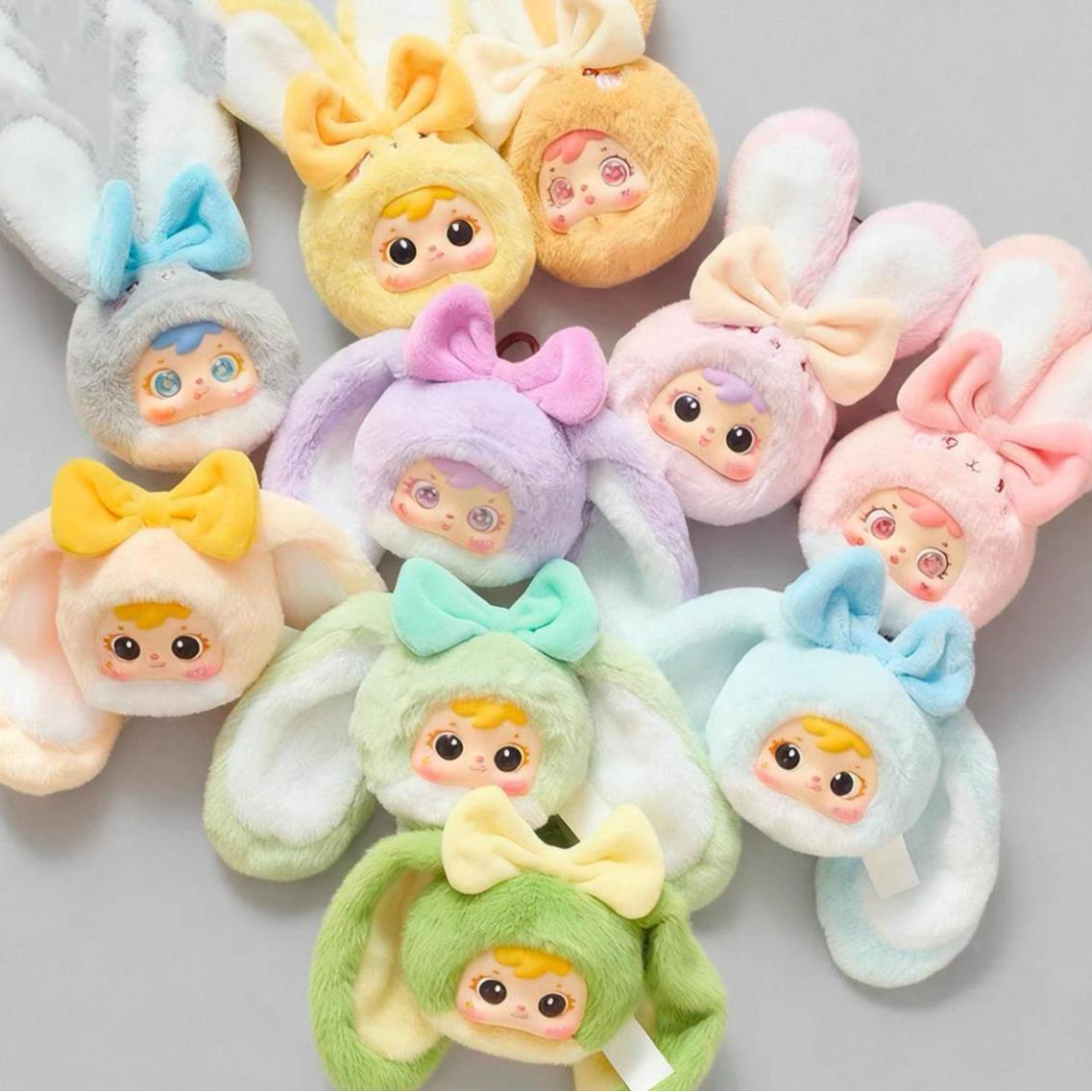 새뮤얼 컬러풀 소프트 버니 인형 모에 캐릭터 시리즈 | 다채로운 색상, 초힐링