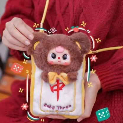 C131 BABYTHREE麻雀牌がふわふわに変身国潮麻雀スマホポーチ 〜役満級のかわいさで、スマホも大勝負！[箱なし発送] [開封後のキャンセルはありません]
