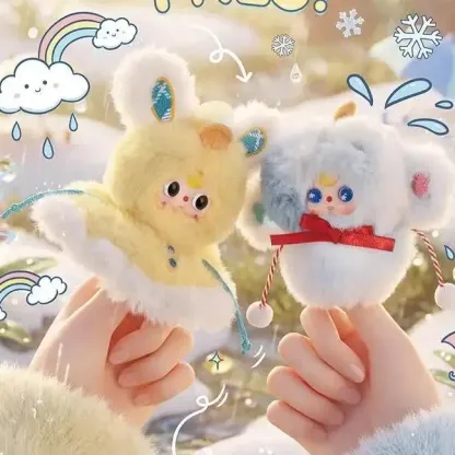 A281 BabyThree 웨더 모티브 핑거 인형 폭신한 봉제인형