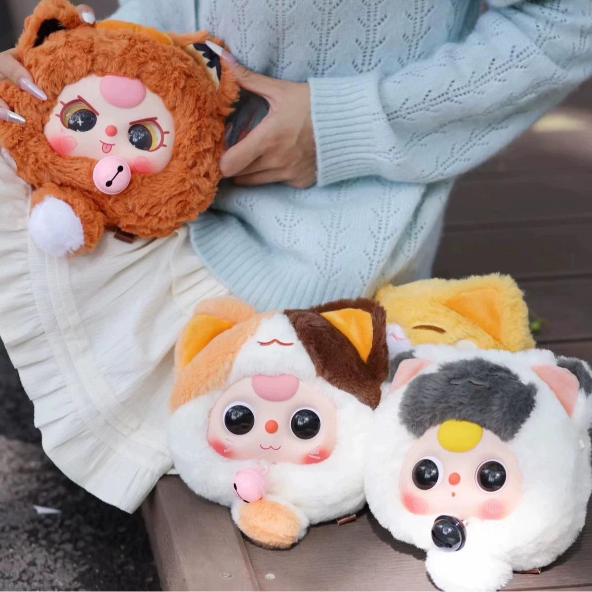 베이비스리 행운의 고양이 캐릭터 파우치｜9종의 고양이, 귀여움 대집합! 실용성 만점의 포켓백