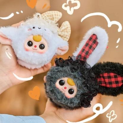 C122 BabyThree ぬいぐるみメイクミラー | かわいいメイクミラーチャーム 柔らかいぬいぐるみ[開封後のキャンセルはありません][箱なし発送]