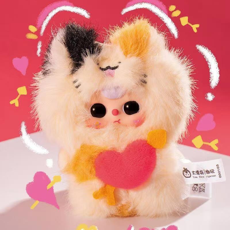 BABYTHREE 베이비 블라인드 박스 — 컵 아이돌 신제품 봉제인형, 트렌드 키홀더, 귀여운 토이, 3세+ 시리즈, I Love U