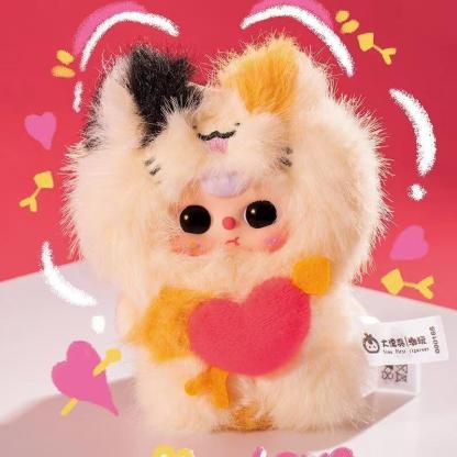 BABYTHREE 베이비 블라인드 박스 — 컵 아이돌 신제품 봉제인형, 트렌드 키홀더, 귀여운 토이, 3세+ 시리즈, I Love U