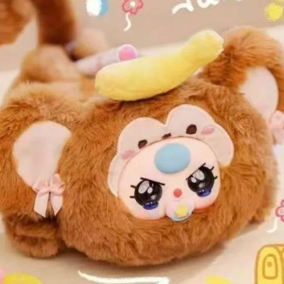 C105 BABY THREE ぬいぐるみペンケース – かわいいぬいぐるみ文房具ポーチ[開封後のキャンセルはありません][箱なし発送]