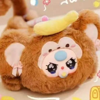 C105 BABY THREE ぬいぐるみペンケース – かわいいぬいぐるみ文房具ポーチ[開封後のキャンセルはありません][箱なし発送]
