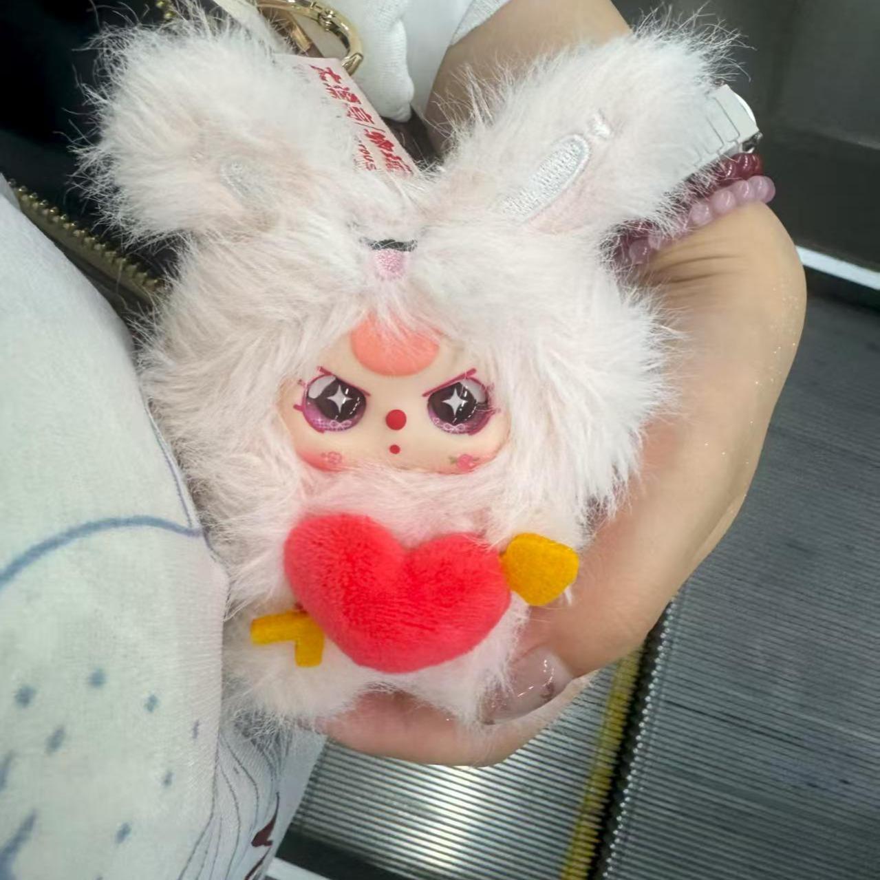 BABYTHREE 베이비 블라인드 박스 — 컵 아이돌 신제품 봉제인형, 트렌드 키홀더, 귀여운 토이, 3세+ 시리즈, I Love U