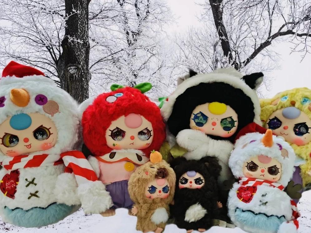 「クリスマス限定400%シリーズ」 サンタ/雪だるま/トナカイ ぬいぐるみ[開封後のキャンセルはありません]