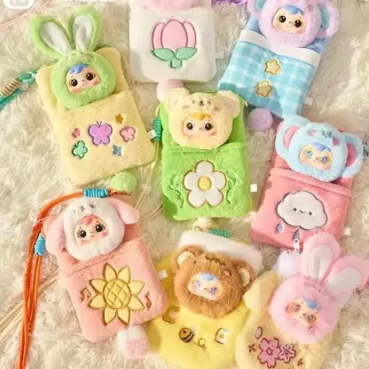 A295 Samuel春のおでかけシリーズ スマホポーチ ぬいぐるみチャーム