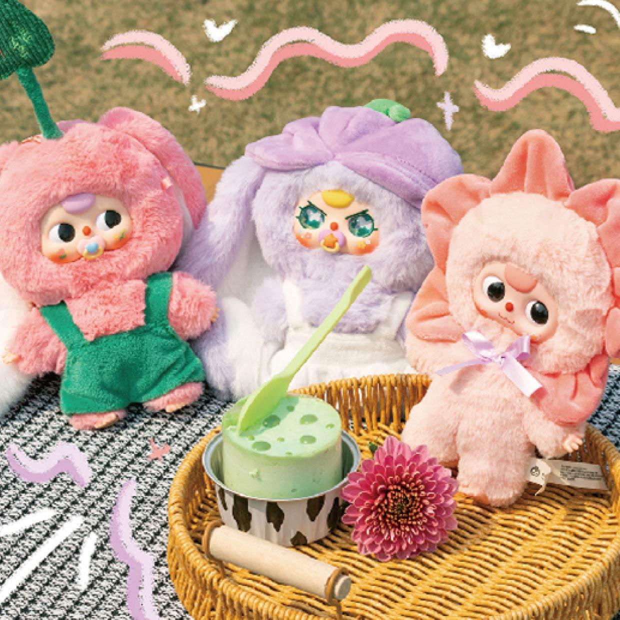 C099 BABY THREE「春はどこ?」  シリーズぬいぐるみ