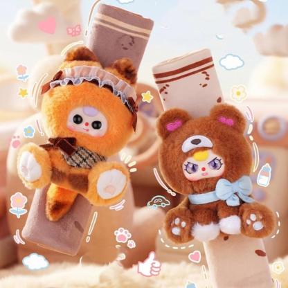 C135 babythree夢かわアニマル シートベルトマスコット ガーリーカーアクセサリー