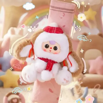 A224 babythree 꿈 카와 동물 안전 벨트 마스코트 걸리 자동차 액세서리