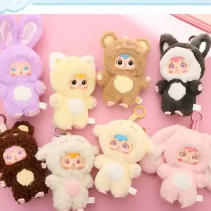 A296 Samuelふわもこアニマル ぬいぐるみキーホルダー
