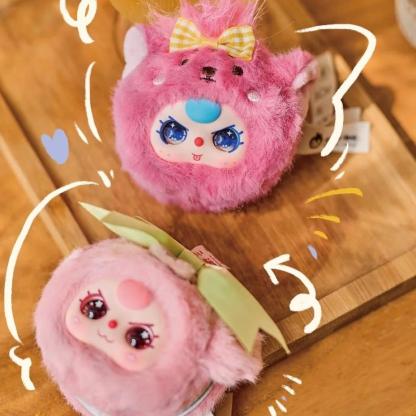C122 BabyThree ぬいぐるみメイクミラー | かわいいメイクミラーチャーム 柔らかいぬいぐるみ[開封後のキャンセルはありません][箱なし発送]