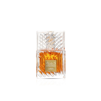 Lattafa Khamrah 100 ml Unisex Parfum – Aromatisch-würziger Duft mit Zimt, Datteln, Praline, Vanille & Amberholz