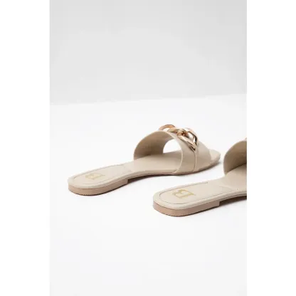 Berrybenka - Sepatu Sendal Teplek Wanita Sofia Irrie Chain Flat Sandal