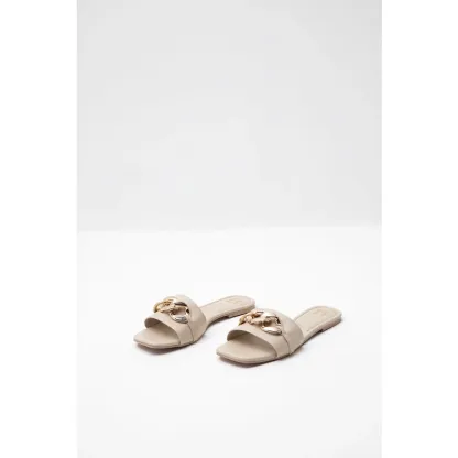 Berrybenka - Sepatu Sendal Teplek Wanita Sofia Irrie Chain Flat Sandal