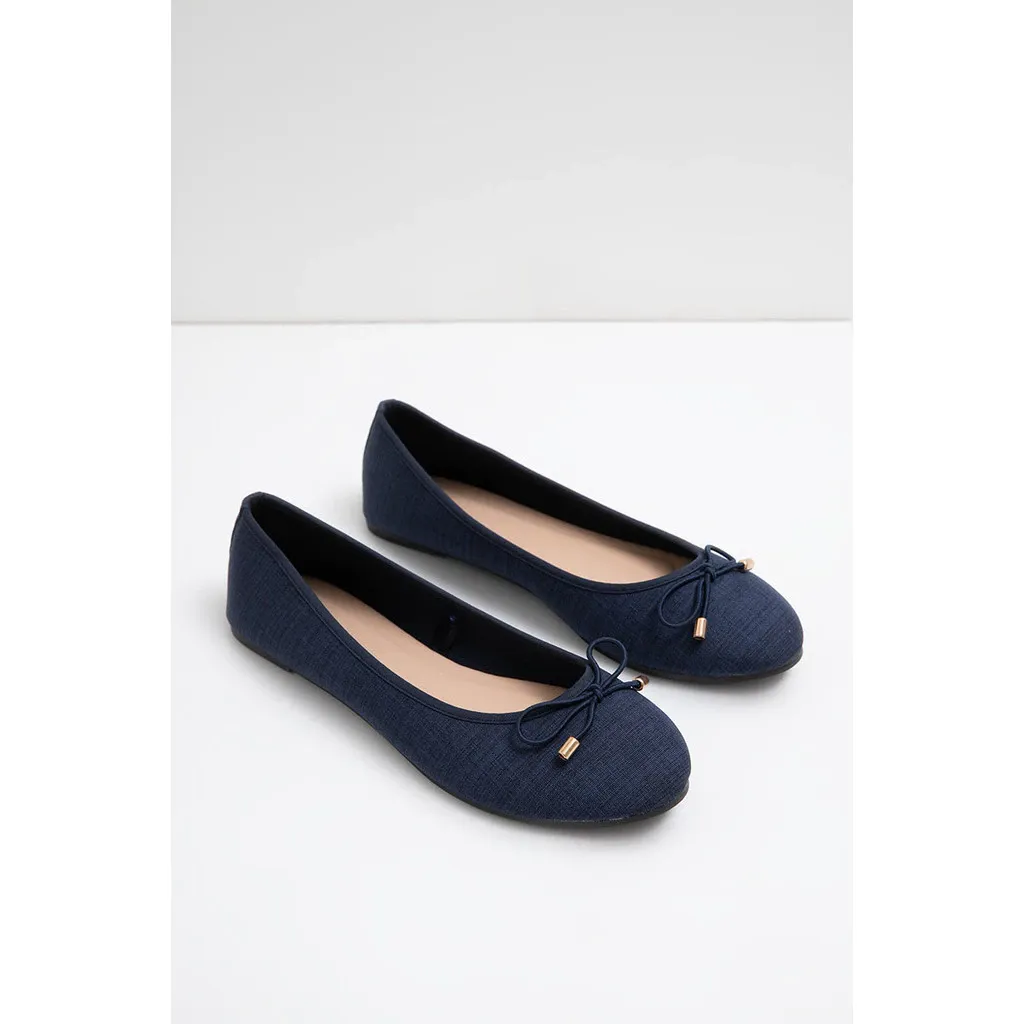 Berrybenka - Sepatu Flatshoes Wanita Sofia Frilia Stripe Flat