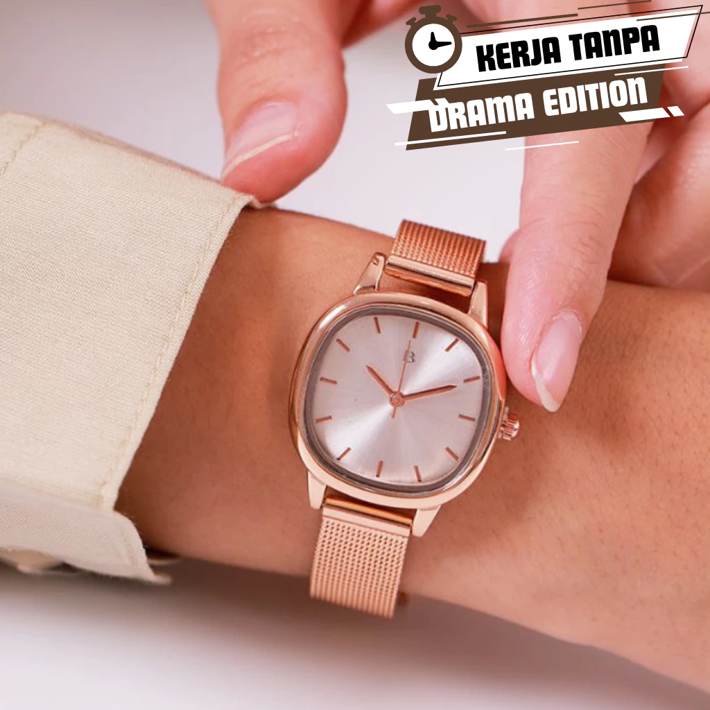 Berrybenka - Jam Tangan Wanita Elegan Mewah Sofia Utisha Square