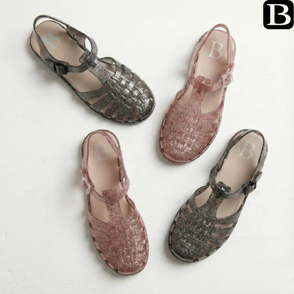 Berrybenka - Sepatu Sandal Tali Wanita Sofia Molly Jelly Sandal