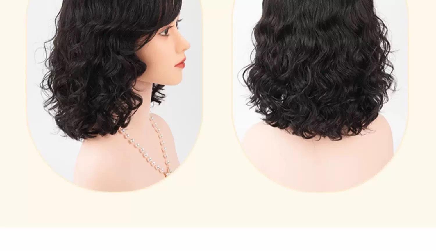 【优雅气质】递针假发女卷发真人发丝中老年妈妈优雅轻薄透气自然逼真全头套