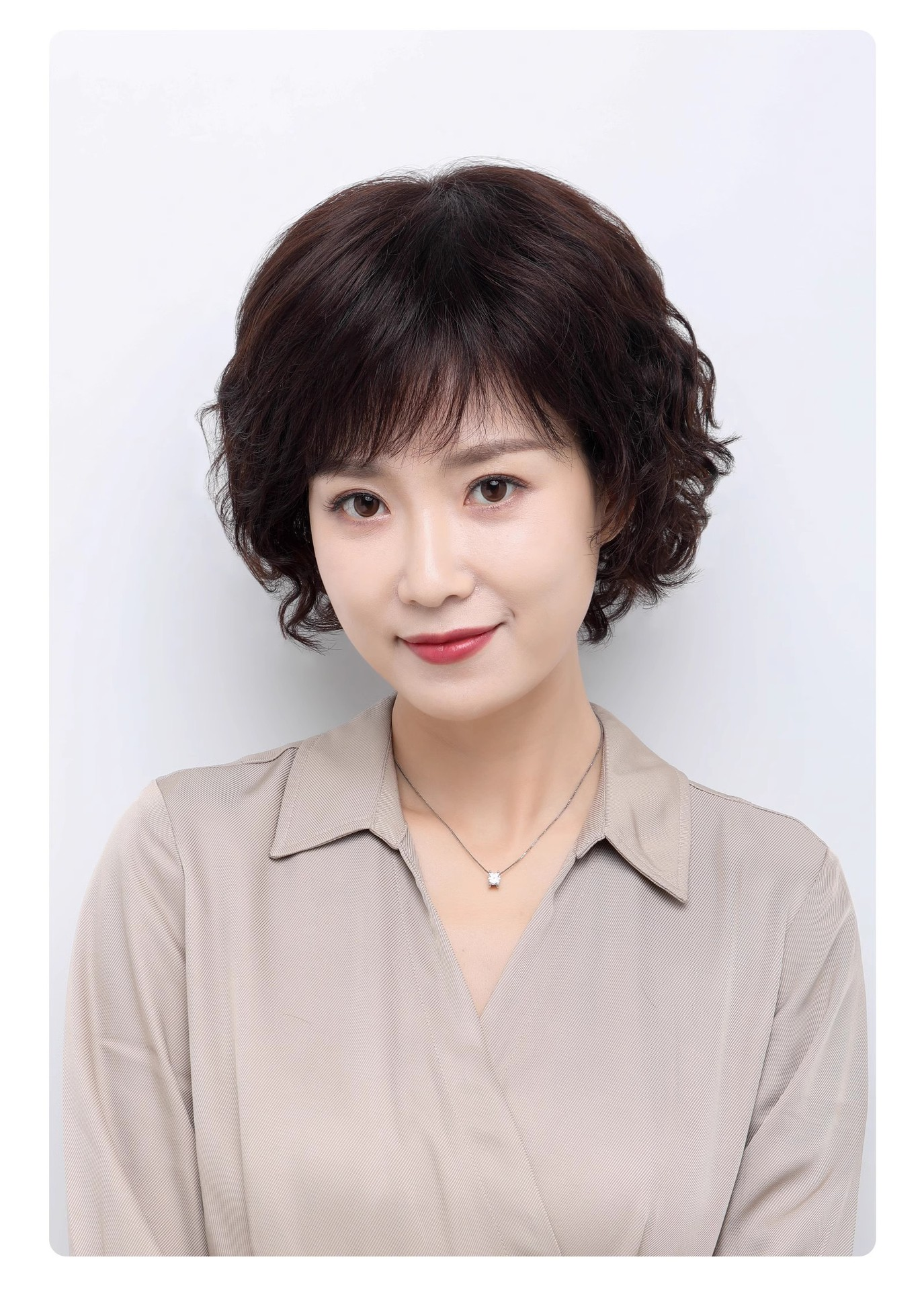 【40岁以上请进】假发女烫卷发全真人发民国风中短发假发头套新中式