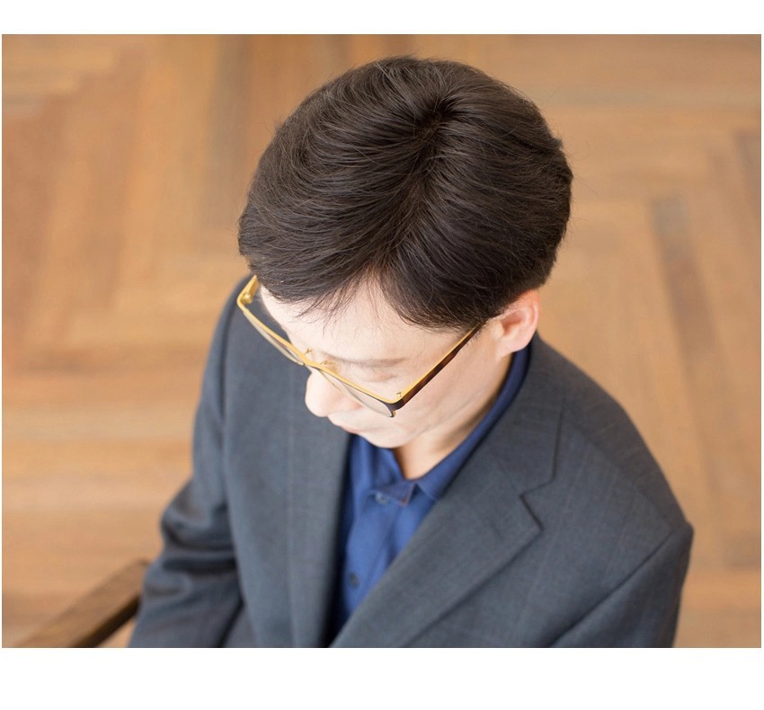 假发男中老年短发遮白发光头真发男士真人发丝假发套显年轻