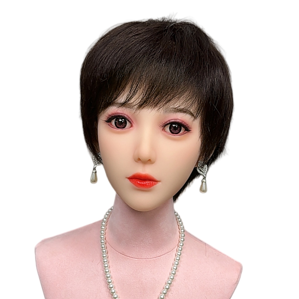 【高端全手织】透气短发时尚高档假发