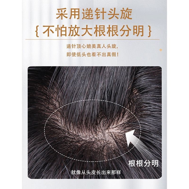 假发女短发中老年短卷发自然蓬松遮盖白发妈妈全头套现货批发