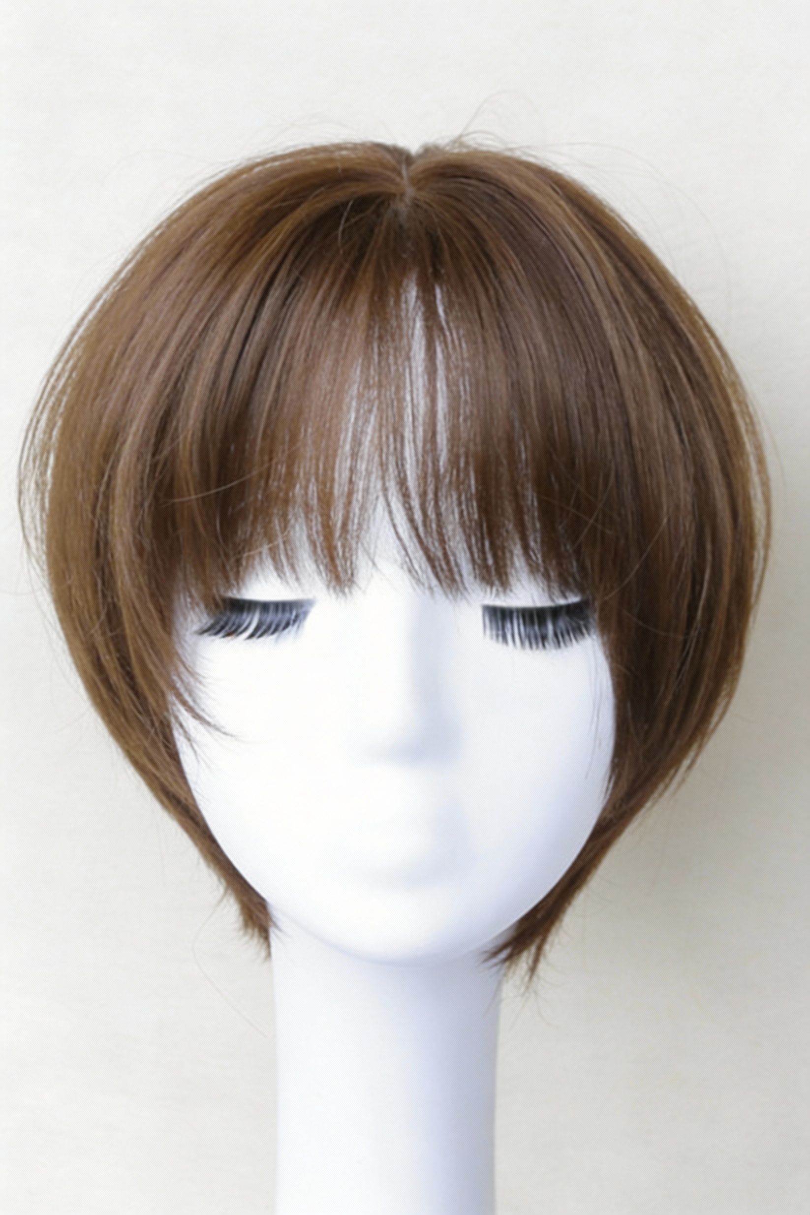 假发女真人发丝自然蓬松短直发减龄网红波波头整顶假发套短发