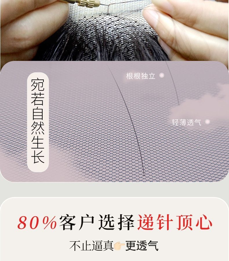 假发真发真人发女全头套全手织短卷发中老年妈妈发套自然真头发