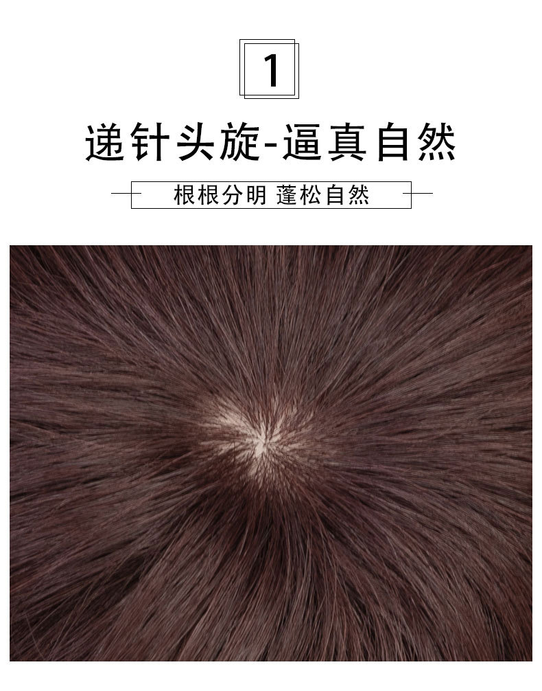 【送给妈妈】假发女短发全头套真人发丝中老年短波波直发型逼真妈妈款减龄