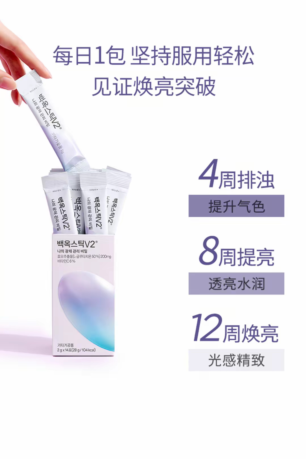 【ally专属】Dr.blet蒂拜佳白玉水光棒V2谷胱甘肽韩国由内提亮净透水光肌3盒装