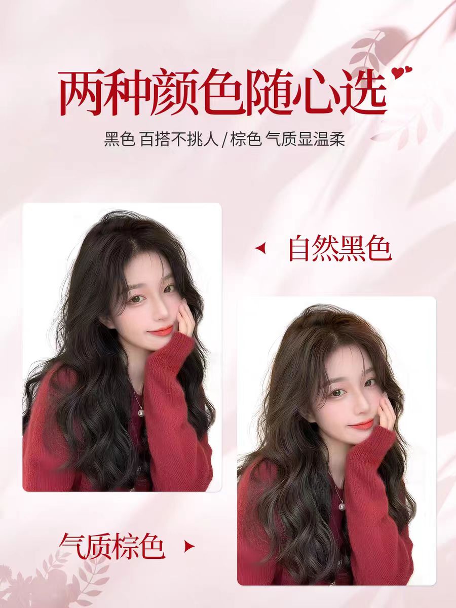 假发女长发递针长卷发高档蕾丝成品全真人发仿真头皮超轻薄全头套