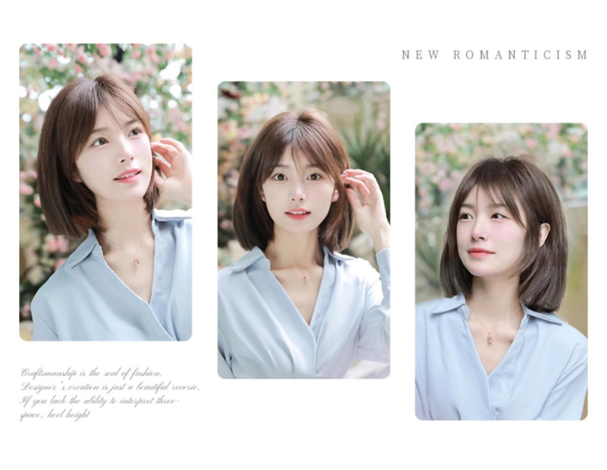 假发全真发 气质波波头女短发锁骨中长发逼真 真人发头套现货批发