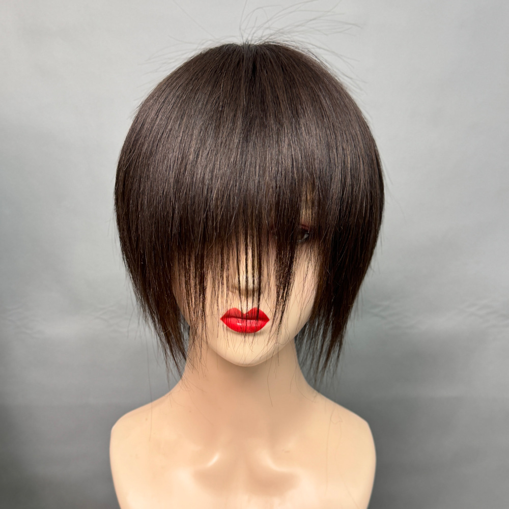 【高端全手织】透气短发时尚高档假发