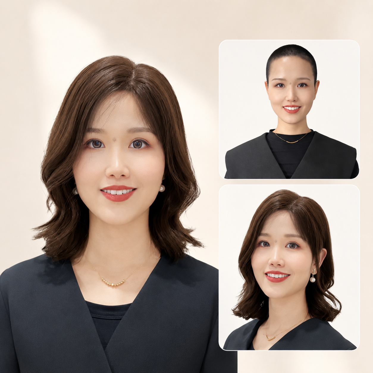 自然側分外翻鎖骨髮 商品圖片 1