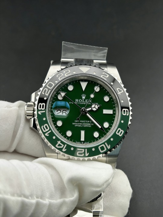 CLEANクリーン工場 ROLEXロレックスGMTマス ター II  40mm 126729VTNR 左利き(スプライト) グリーン/ブラックベゼル グリーンセラミック文字 1:1精度