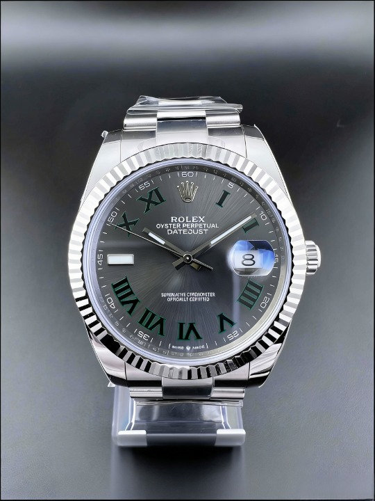 CLEANクリーン工場 ROLEXロレックスデイトジ 41mmスレートローマ ウィンブル ャスト126334 ドンダイヤル オイスタープレスレット 1:1精度