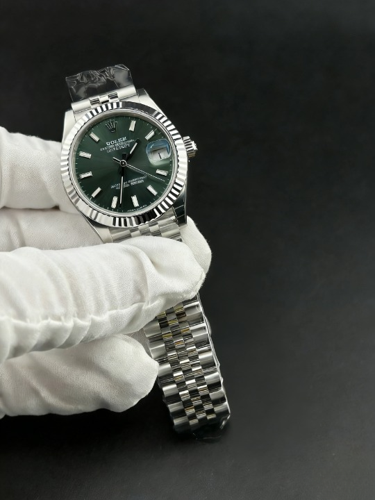 CLEANクリーン工場 ROLEXロレックスレディ デ イトジャスト278274   31mmグリーン文字盤 フル ーテッドベゼル ジュビリープレスレット 1:1精度
