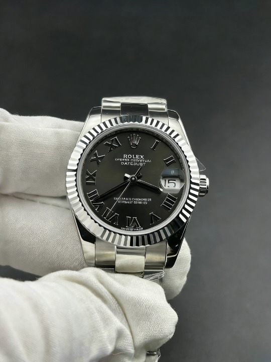 CLEANクリーン工場 ROLEXロレックス レディ デ 31mmグレーローマ文字盤 イトジャスト278274 フルーテッドベゼル   ジュビリープレスレット 1:1 精度
