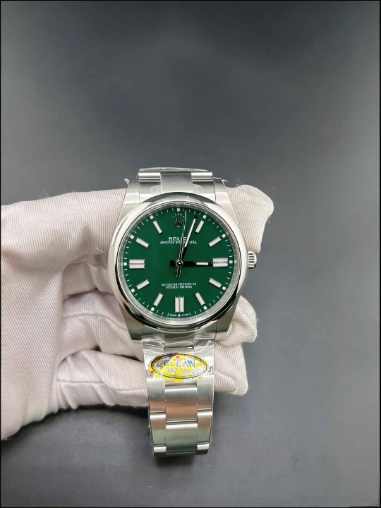 CLEANクリーン工場 ROLEXロレックス オイス ターパーペチュアル134300 41mm  グリーン オ イスタースチール 1:1精度