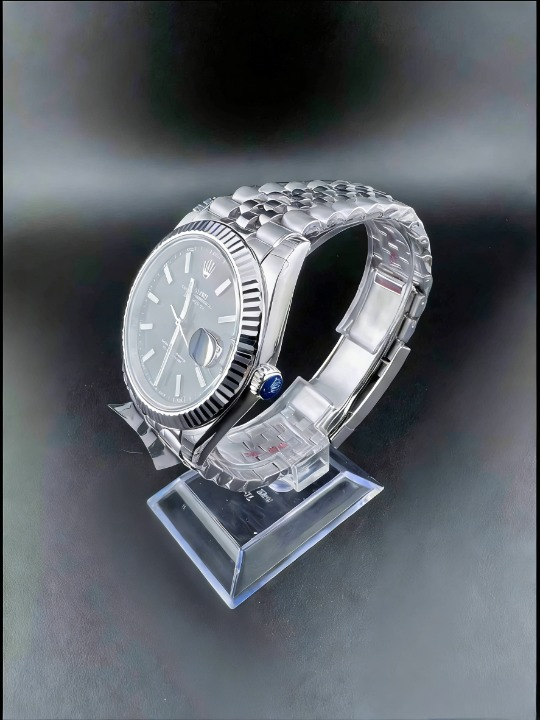 CLEANクリーン工場 ROLEXロレックスデイトジ  41mmブラック文字盤 ブルーテッド ャスト126334 ベゼル  ジュビリープレスレット 1:1精度